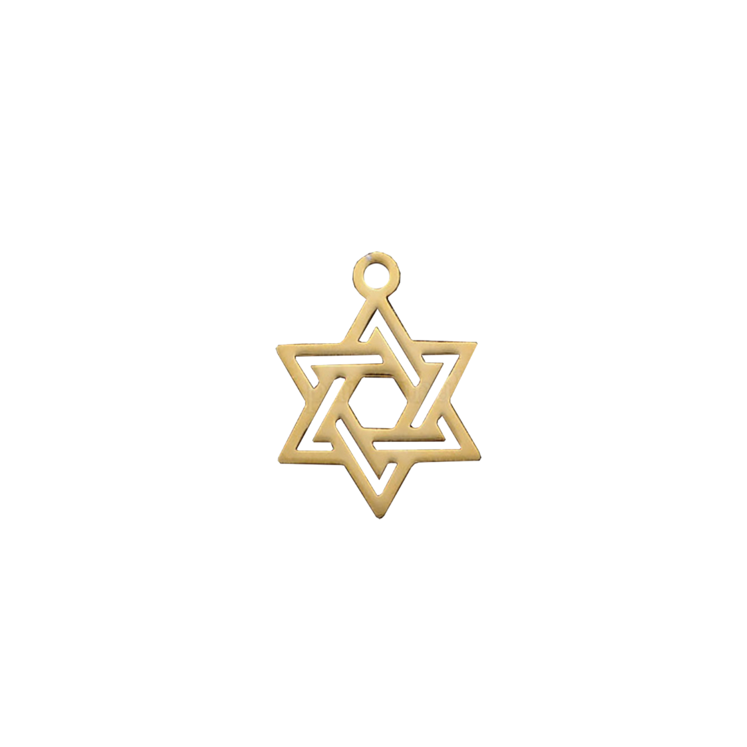Star of David Charm Gold (WR)