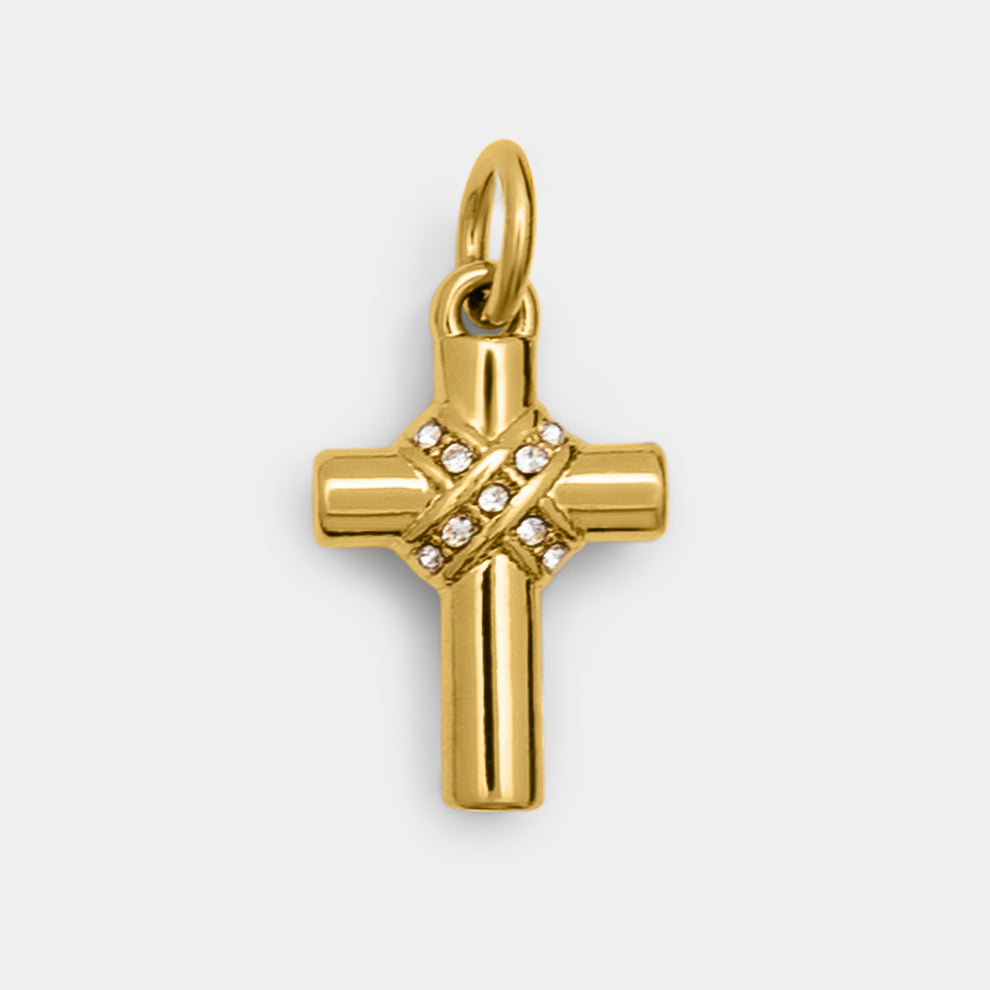 Rope Cross Charm – Style Dots