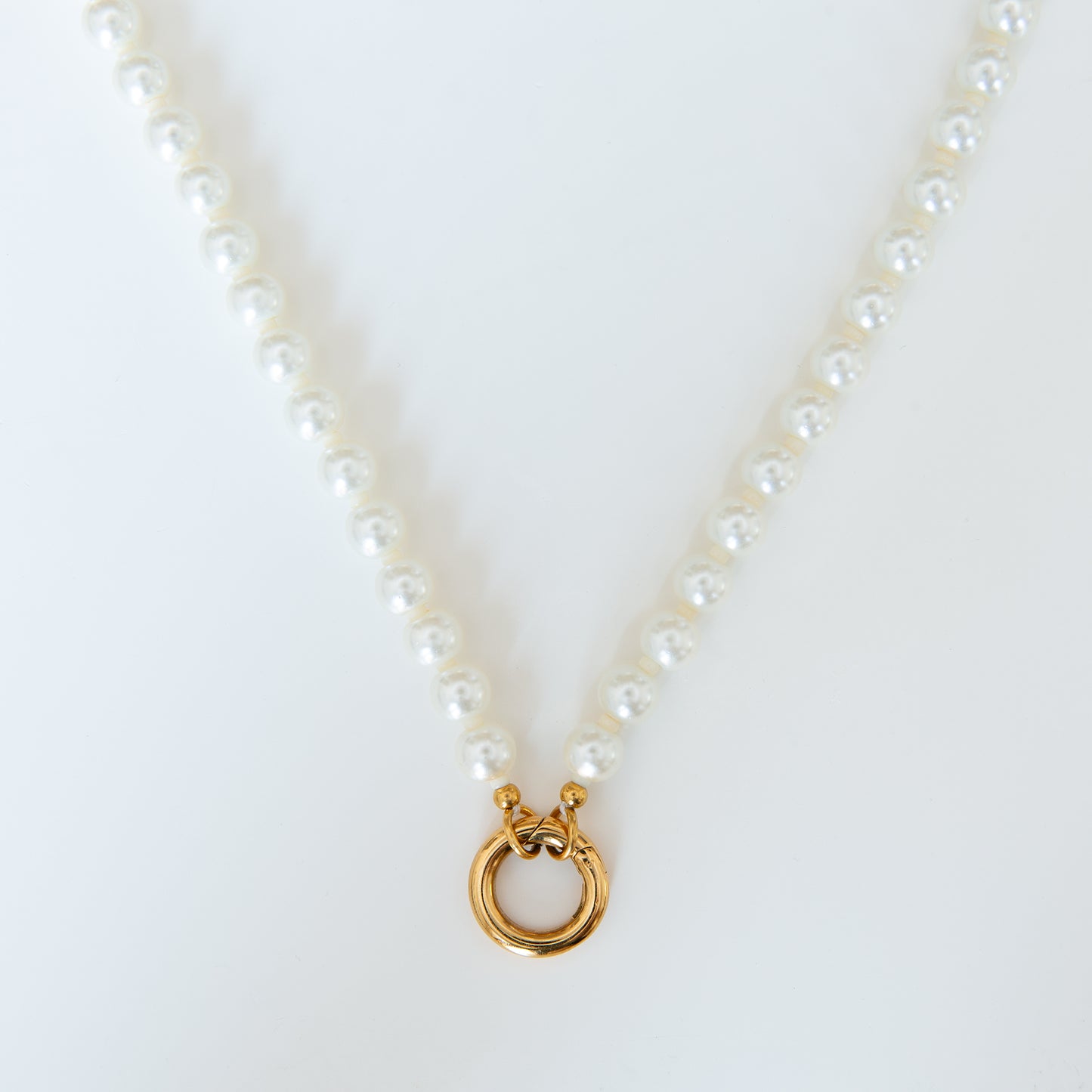 Pearl Charm Keeper Necklace
