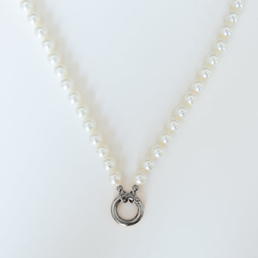 Pearl Charm Keeper Necklace