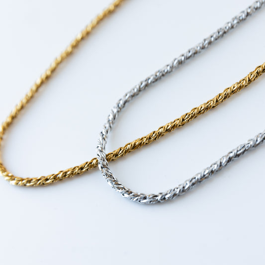 Foxtail Necklace 17 " Gold