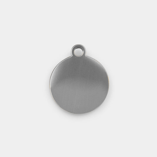Keepsake Engravable Charm Round Small - Silver