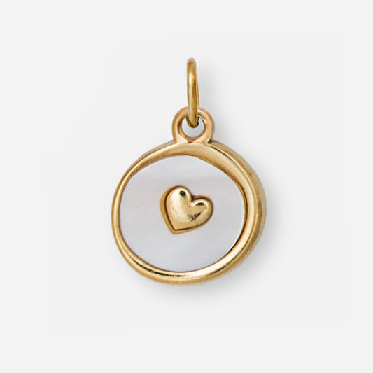 Disc Heart Charm