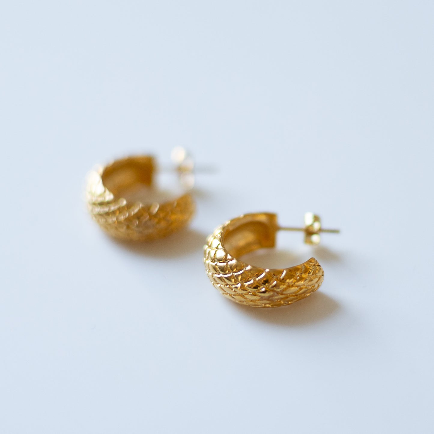 Snake Hoop Earrings