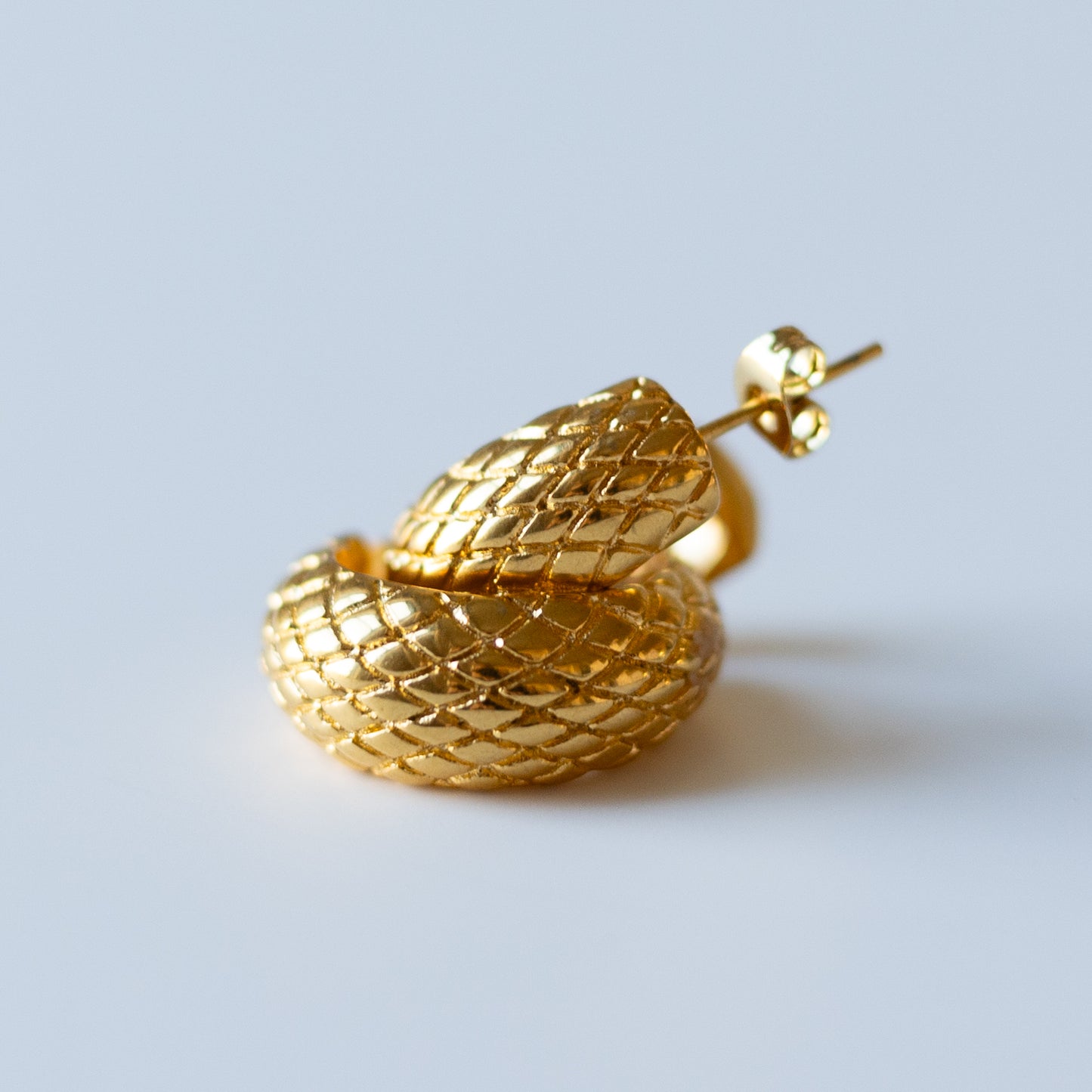 Snake Hoop Earrings