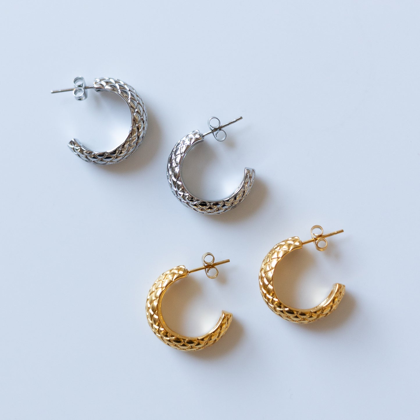Snake Hoop Earrings