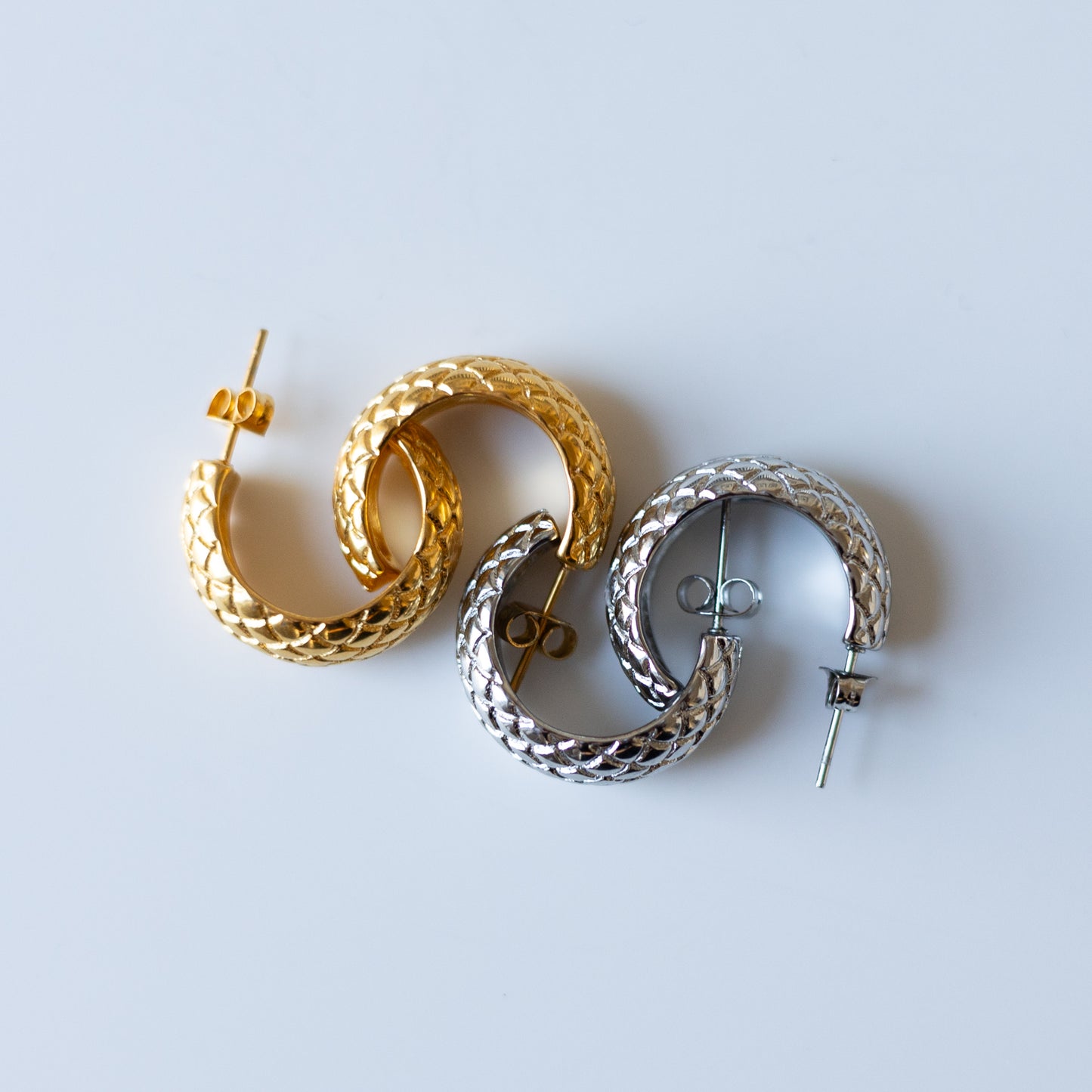 Snake Hoop Earrings
