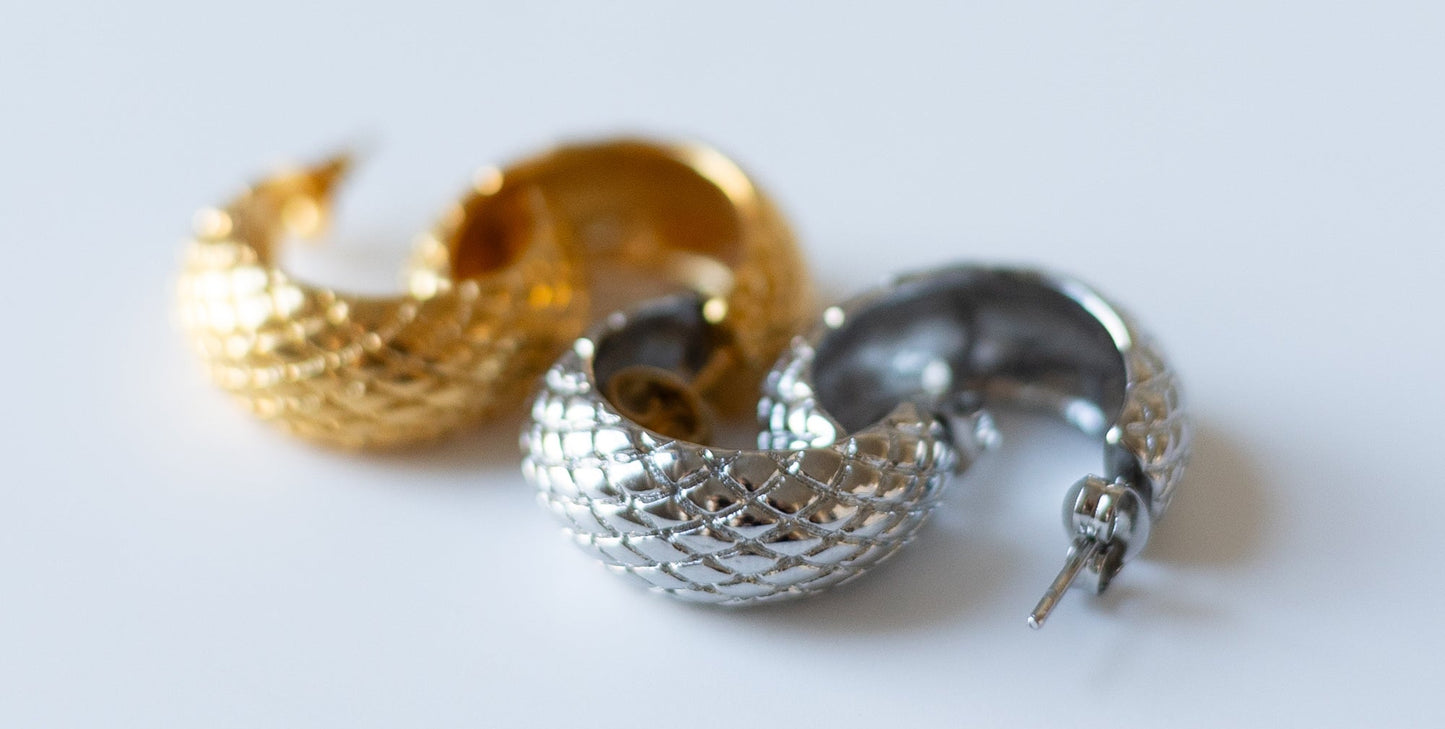 Snake Hoop Earrings