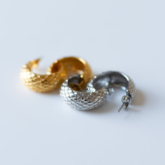 Snake Hoop Earrings