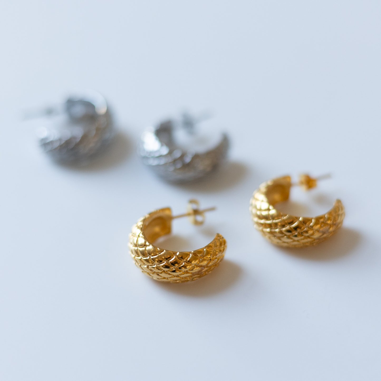 Snake Hoop Earrings