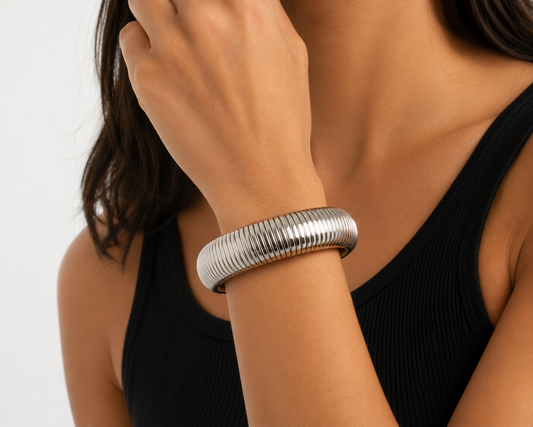 Wide Snake Bracelet
