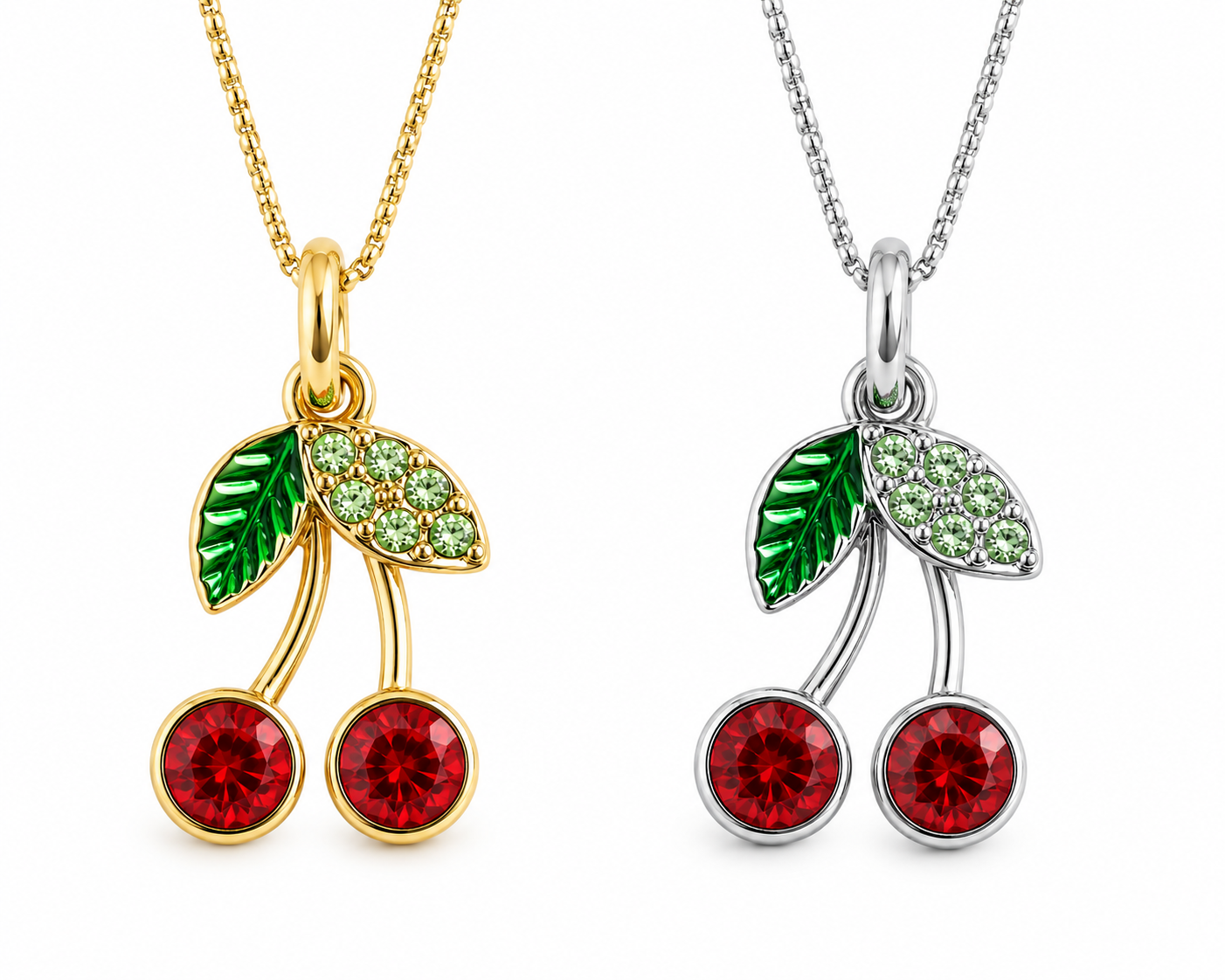 Crystal Cherry Charm