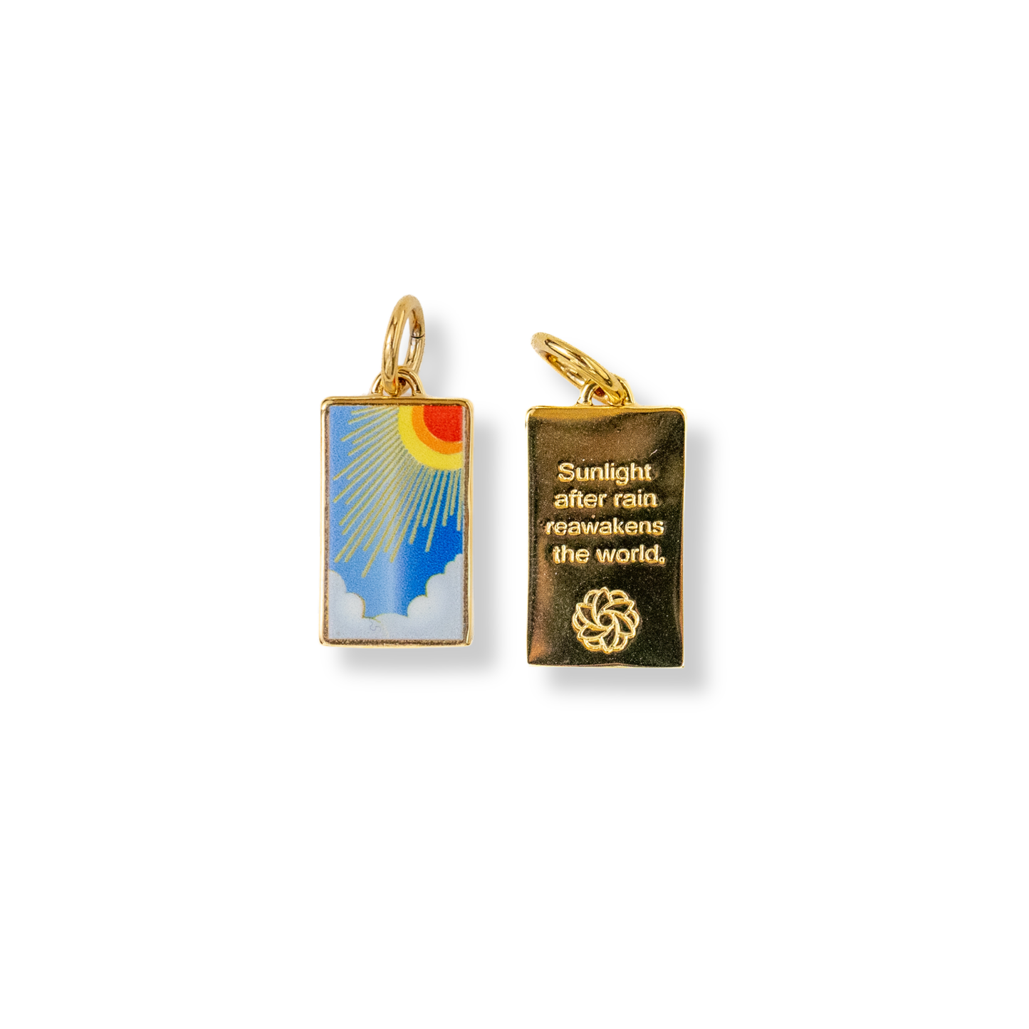 Sunlight Tag Charm - Gold