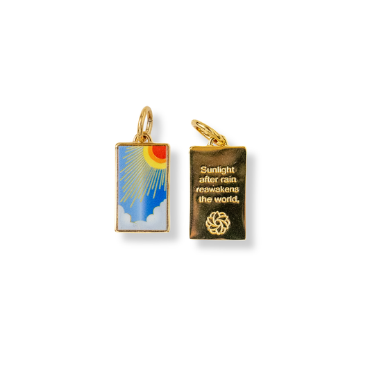 Sunlight Tag Charm - Gold