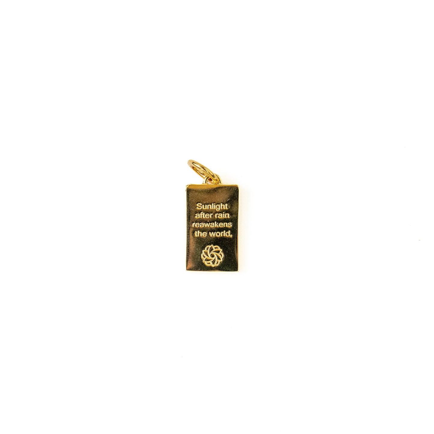 Sunlight Tag Charm - Gold