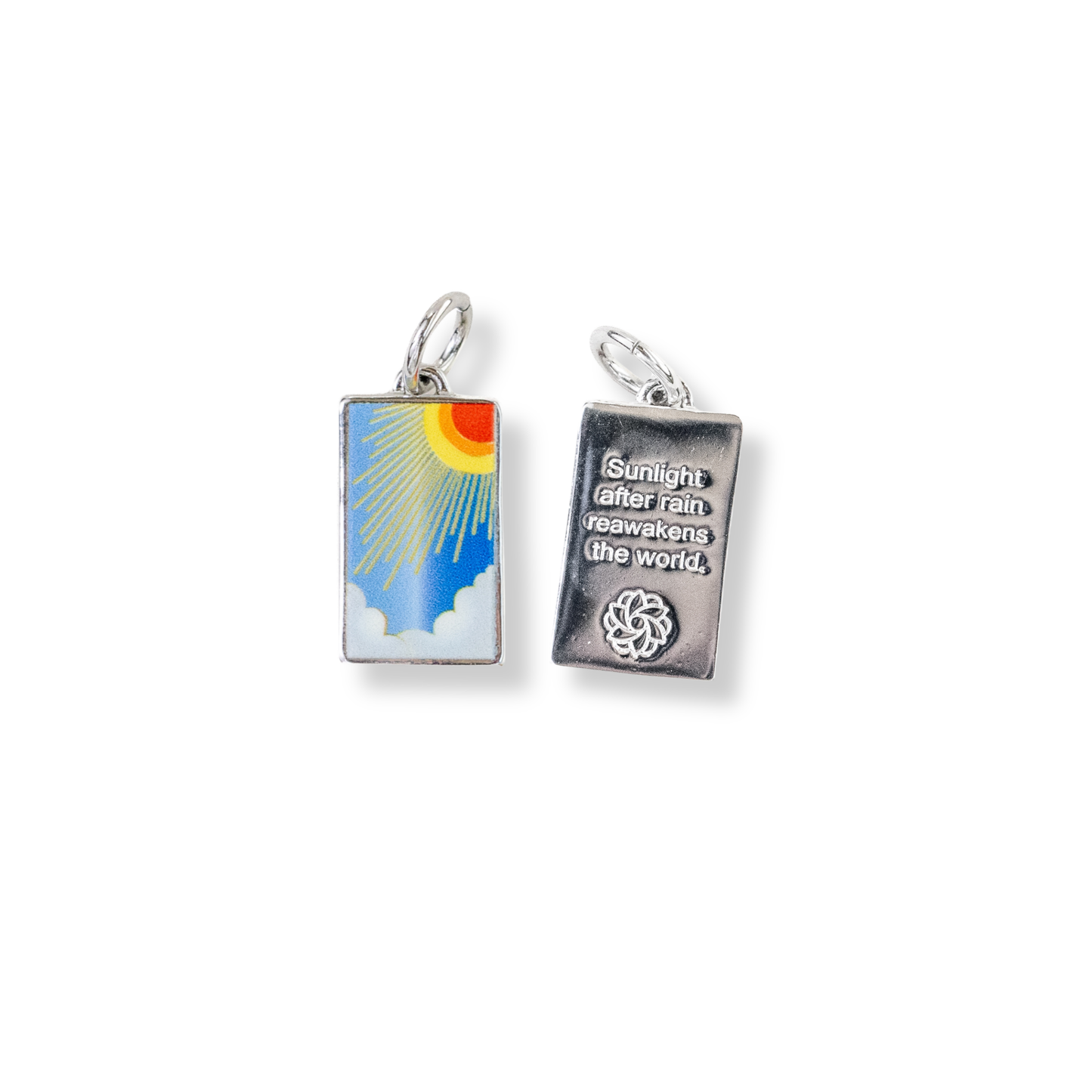 Sunlight Tag Charm - Silver