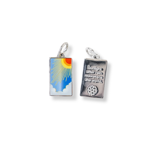 Sunlight Tag Charm - Silver