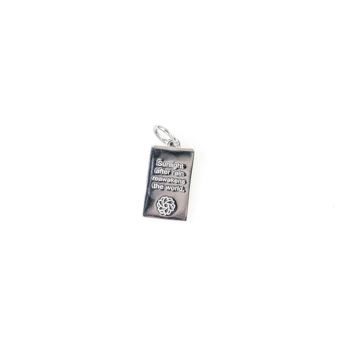 Sunlight Tag Charm - Silver