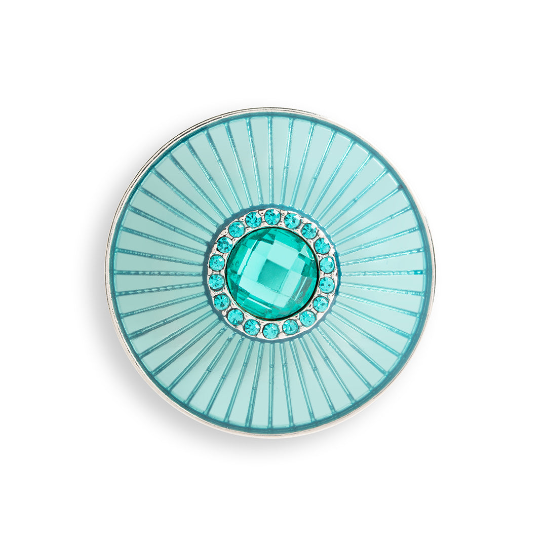 Teal Zircon Statement Dot