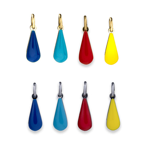 Enamel Teardrop Charm (WR)