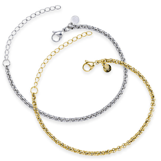 Heavy Rolo Chain Bracelet