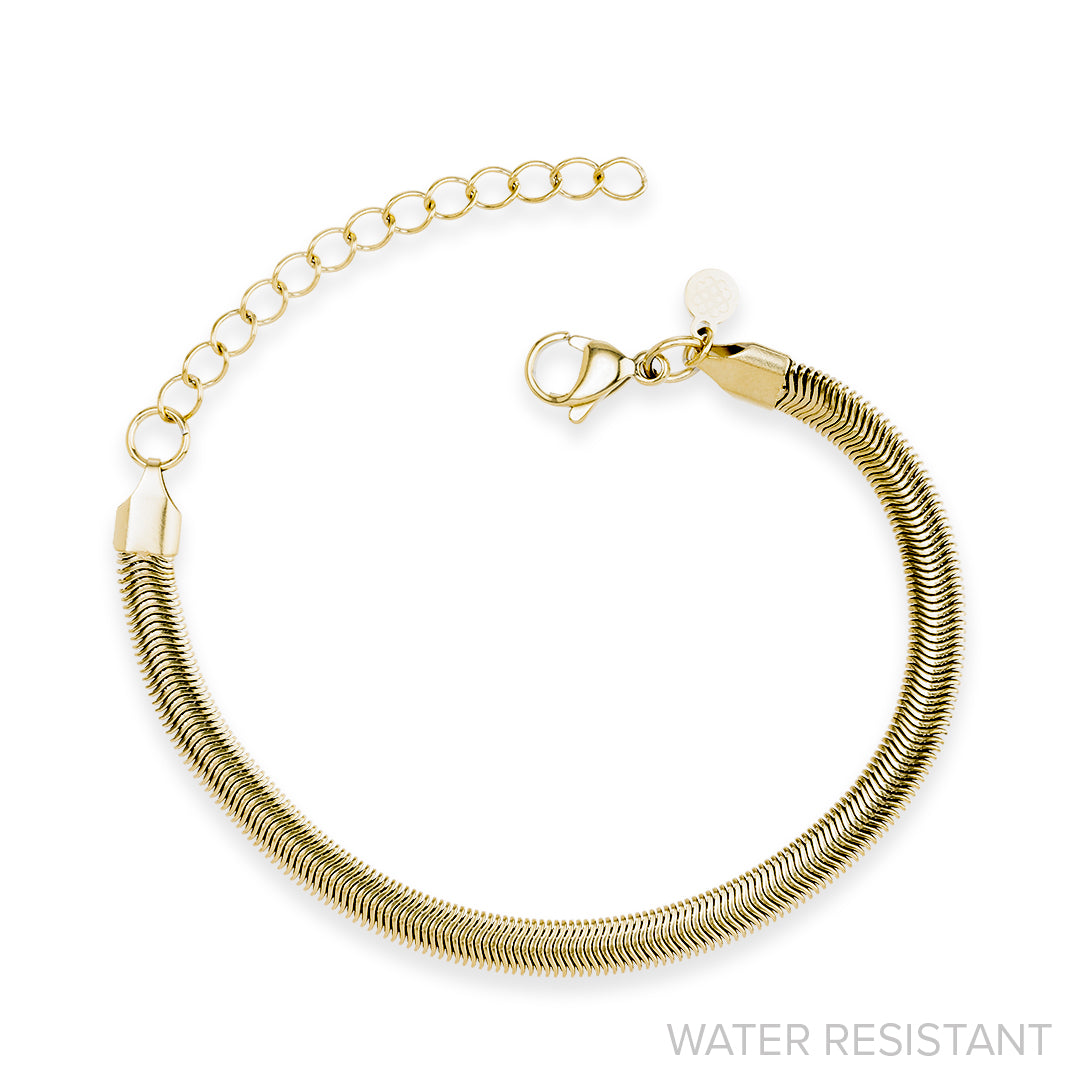 Flat Snake Chain Bracelet (WR)