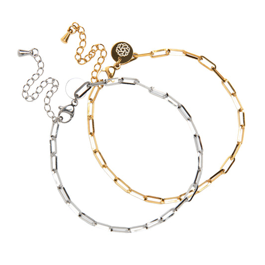 Fine Paperclip Bracelet