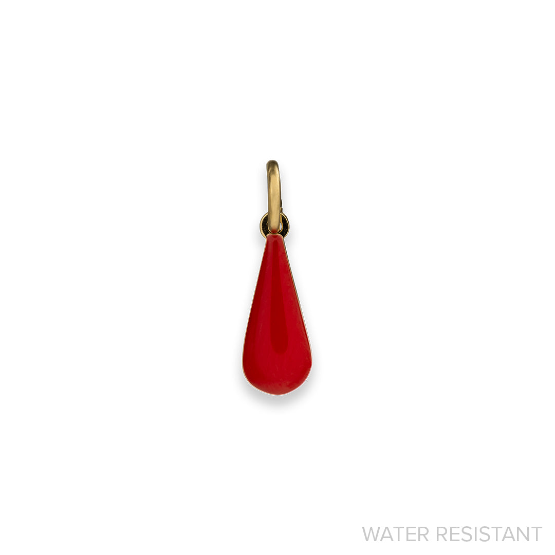 Enamel Teardrop Charm (WR)