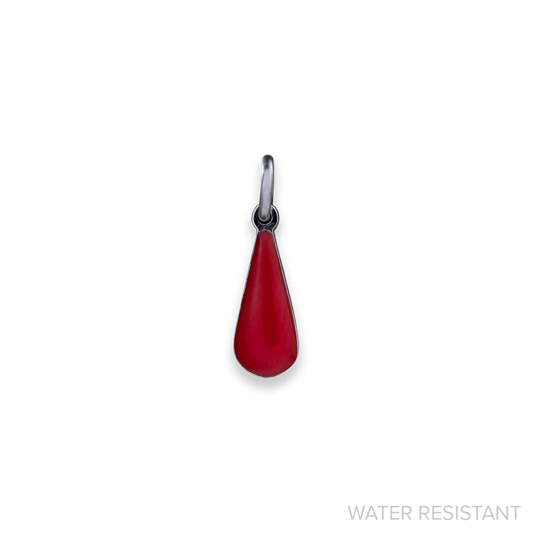 Enamel Teardrop Charm (WR)