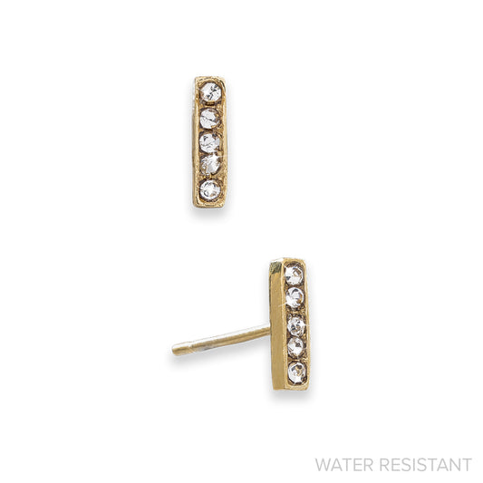 Crystal Bar Earrings (WR)