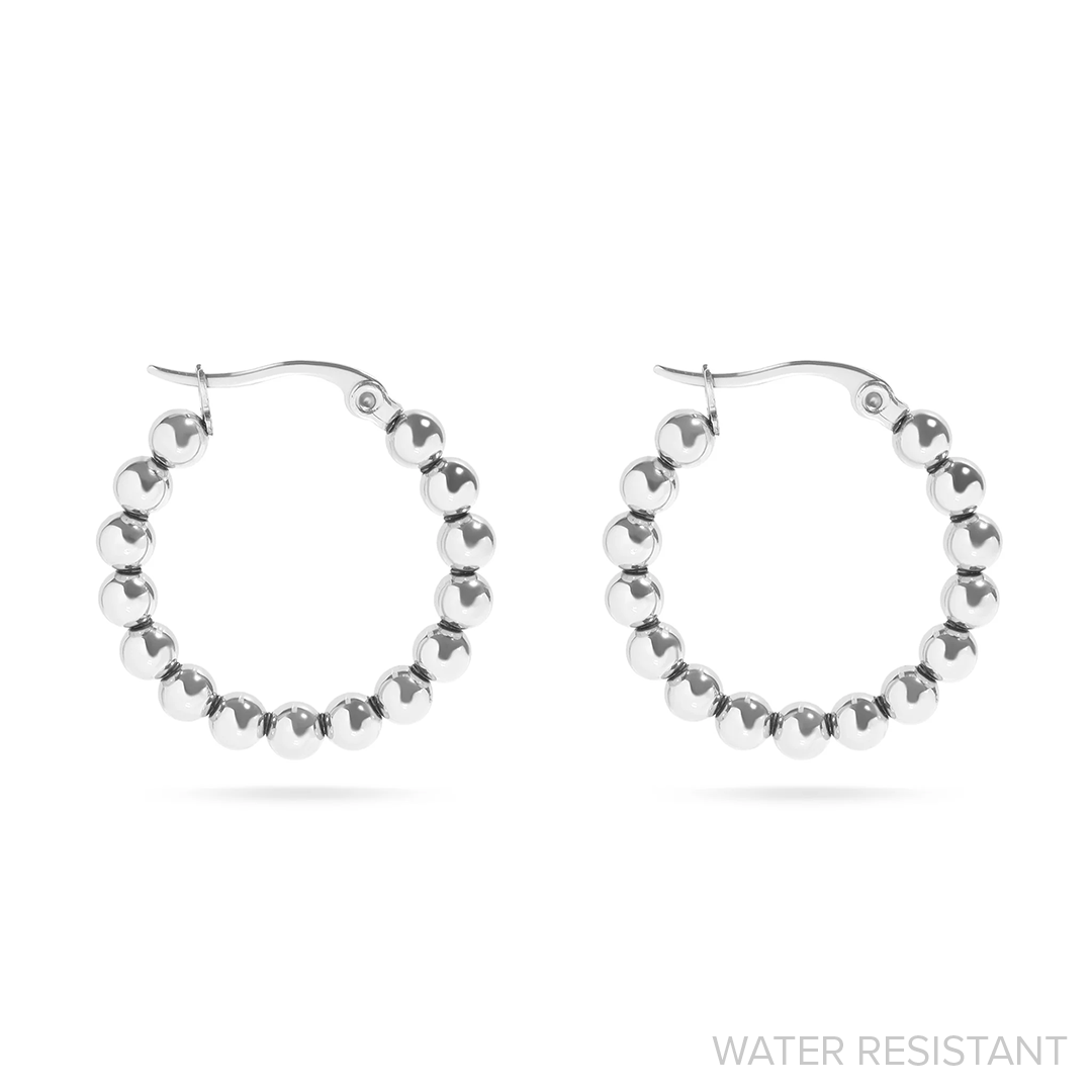 Beaded Hoop Earrings