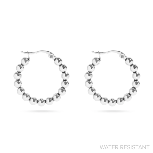 Beaded Hoop Earrings