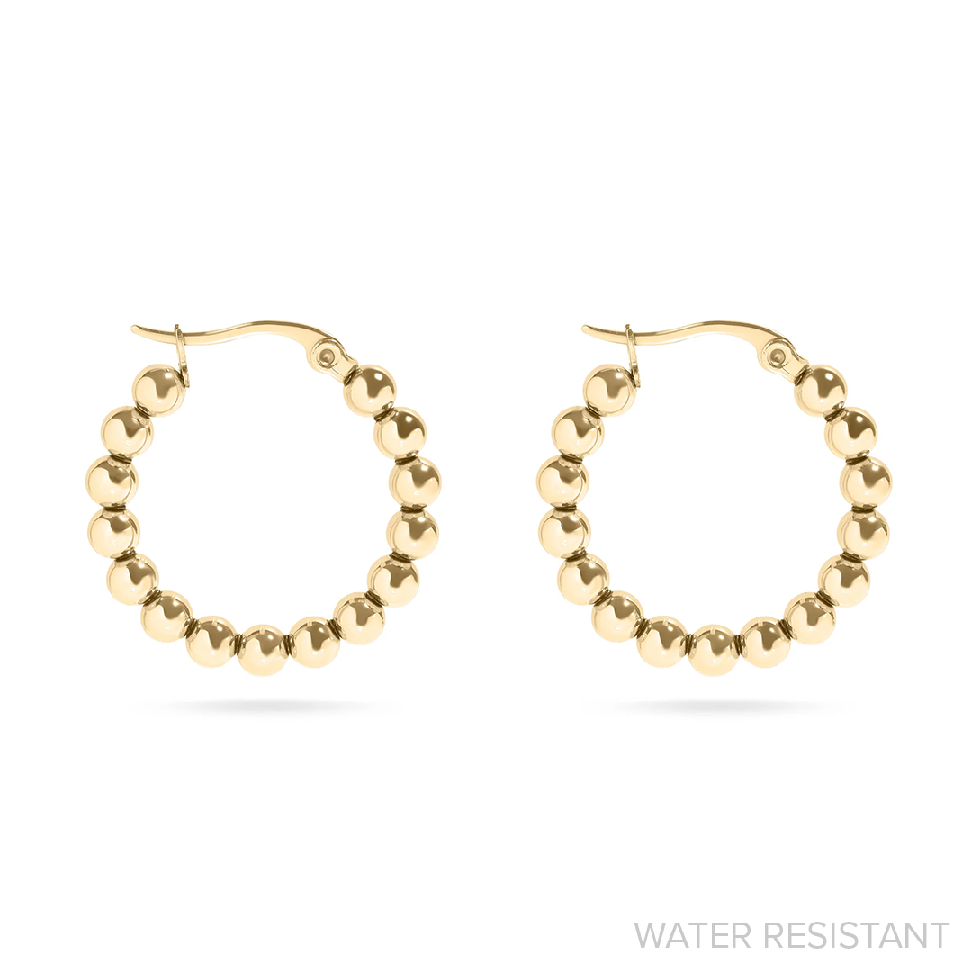 Beaded Hoop Earrings