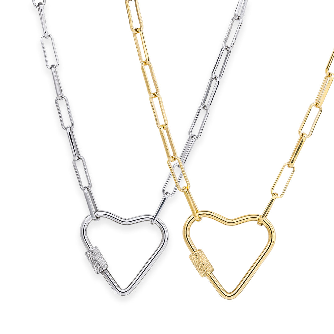 Heart Carabiner Chain