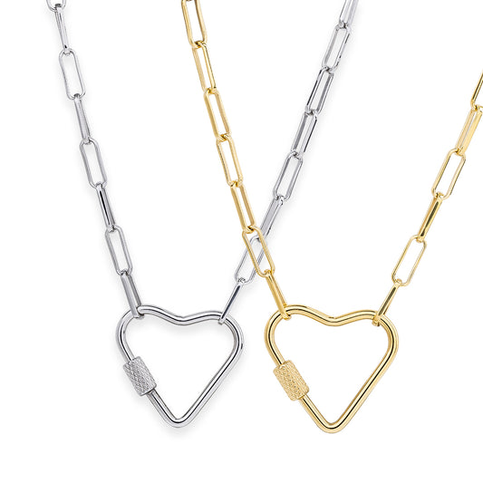 Heart Carabiner Chain