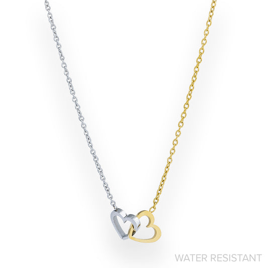 Interlocking Heart Necklace (WR)
