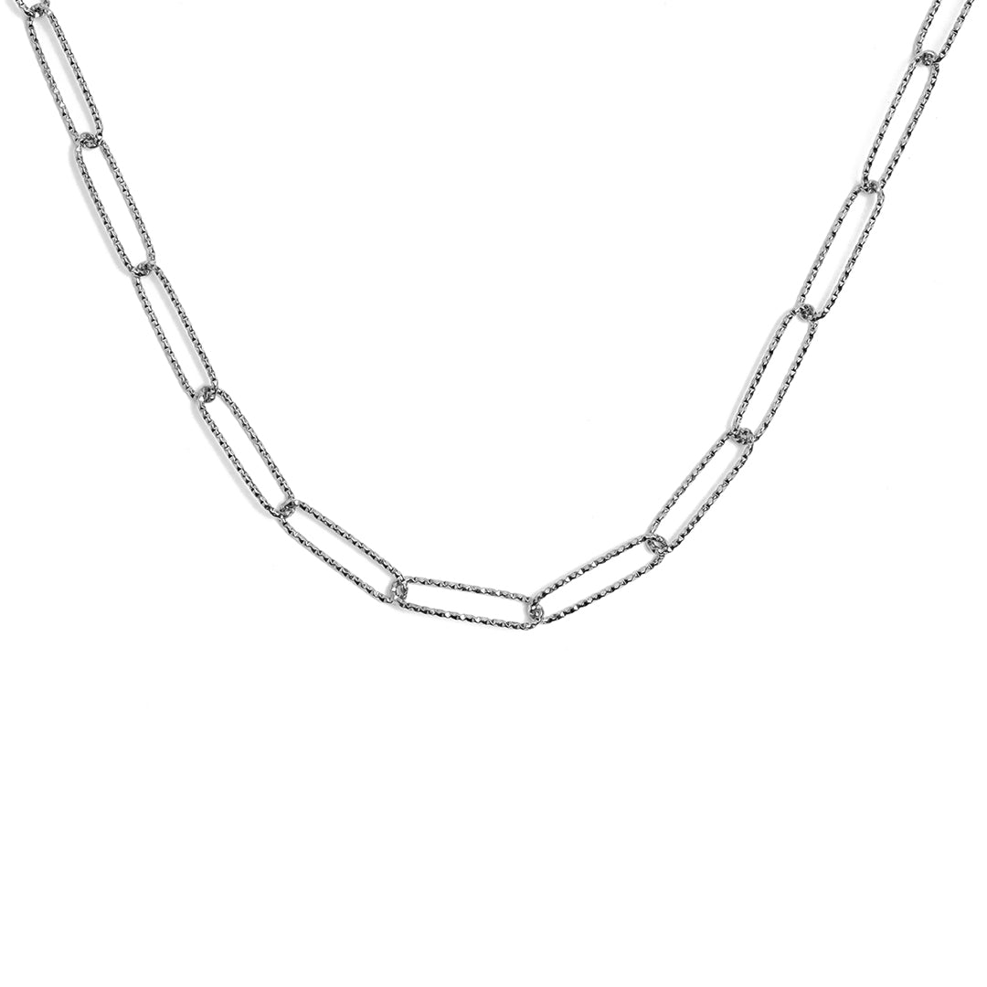 Diamond Cut Paperclip Chain