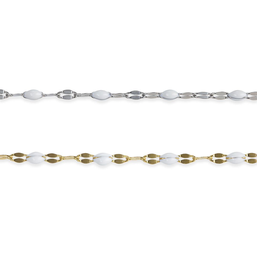 White Enamel Chain