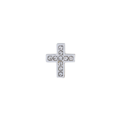 Silver cross charm for custom necklace & bracelet