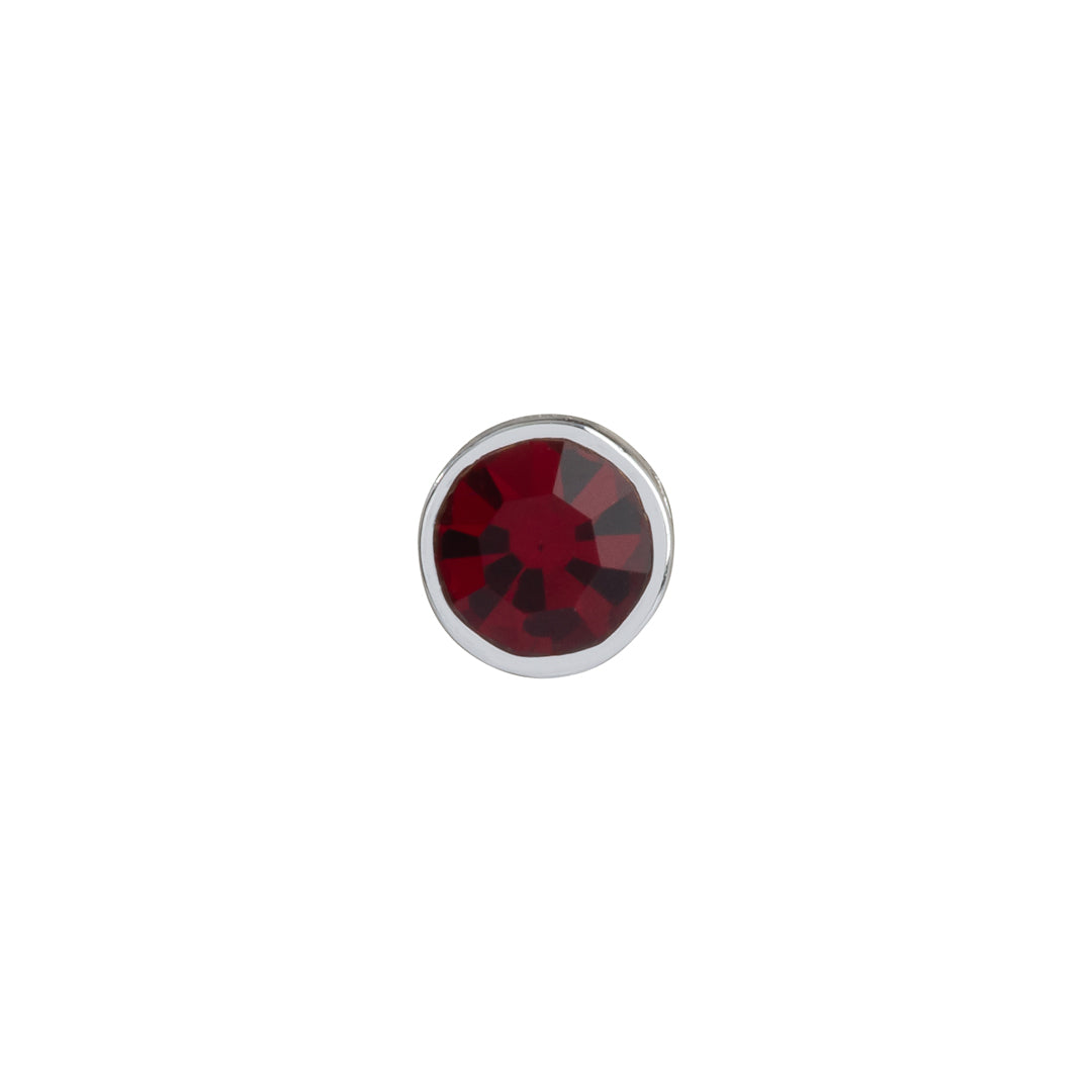 January garnet jewelry slide for birthstone charms