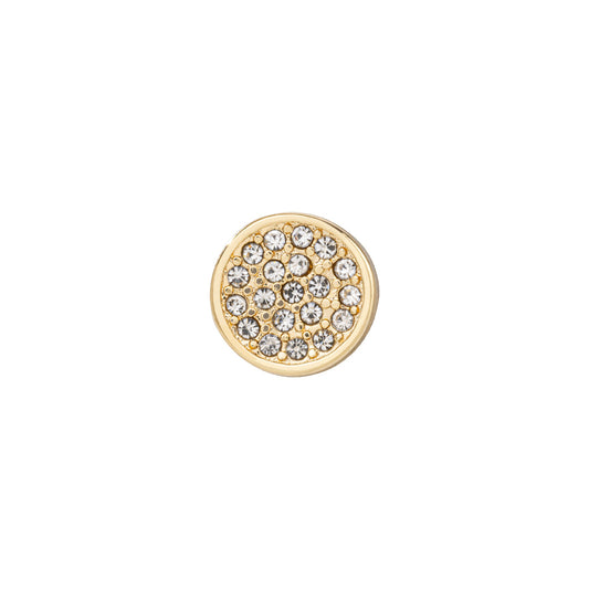 Gold Pave jewelry charm for bracelets and necklaces