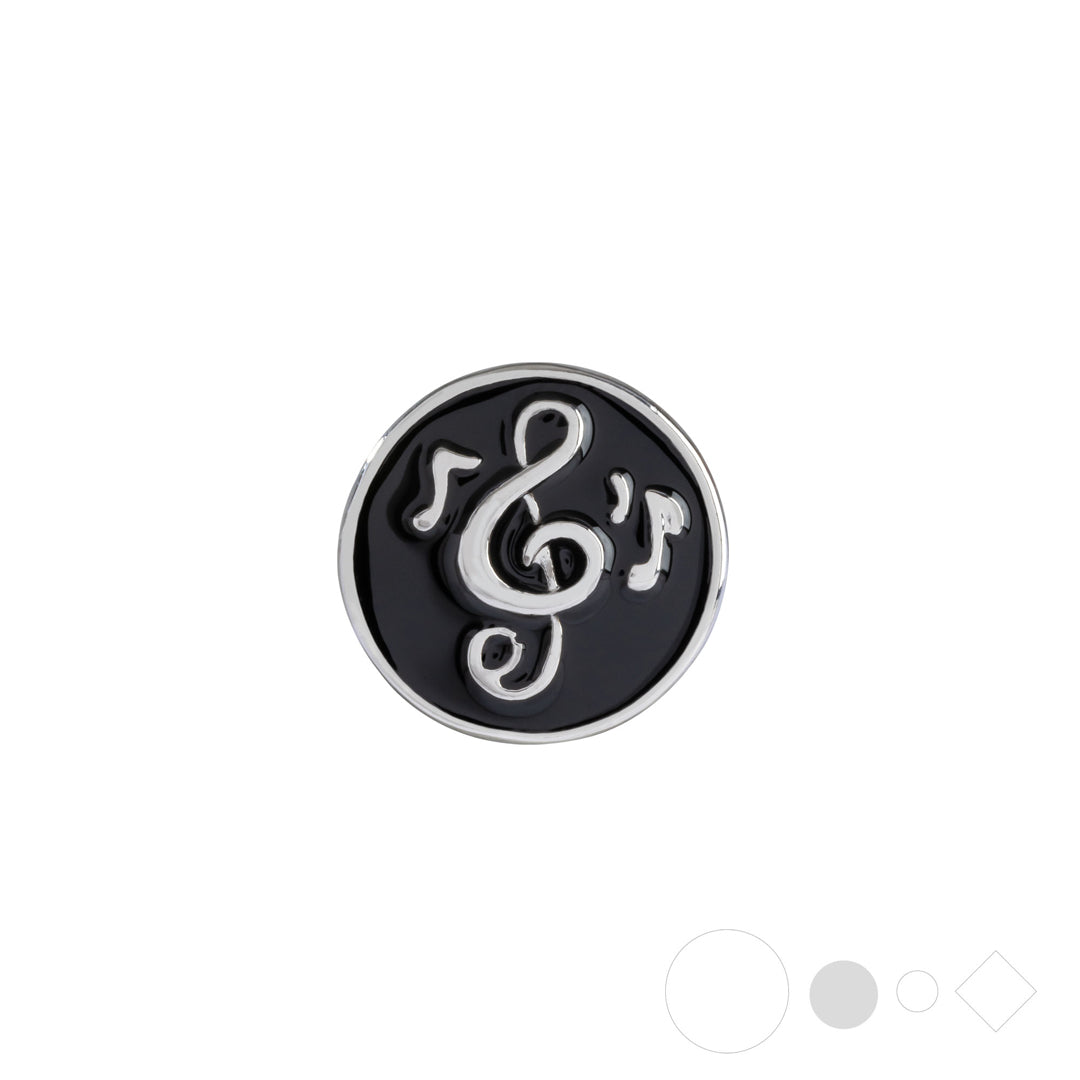 Treble clef necklace pendant charm for snap jewelry