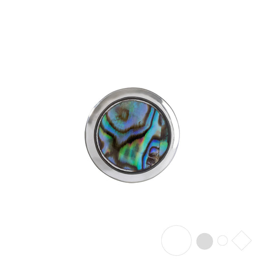 Abalone shell jewelry for interchangeable snap bracelet charms
