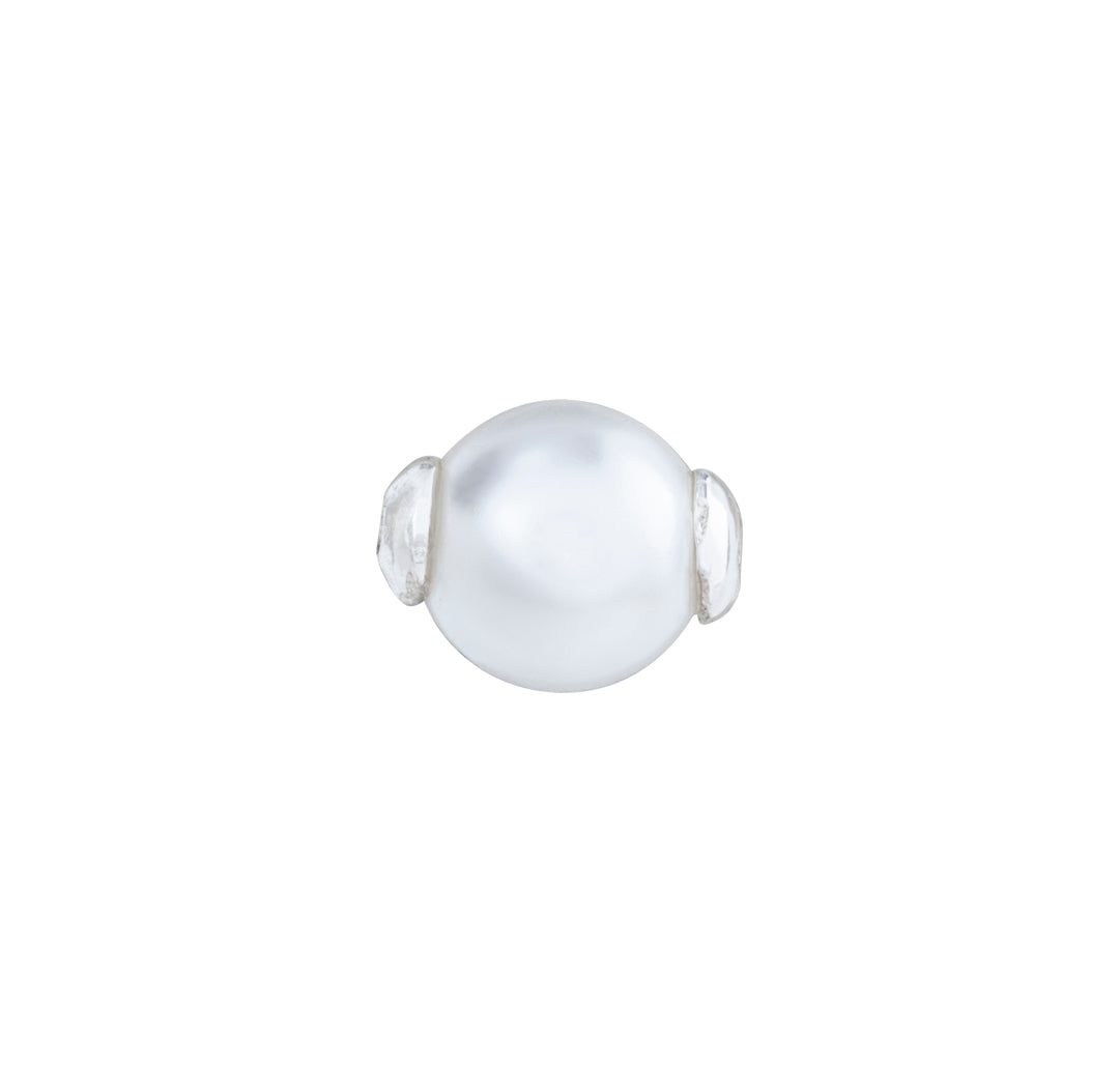 Pearl charm for dainty jewelry, necklaces and bracelets