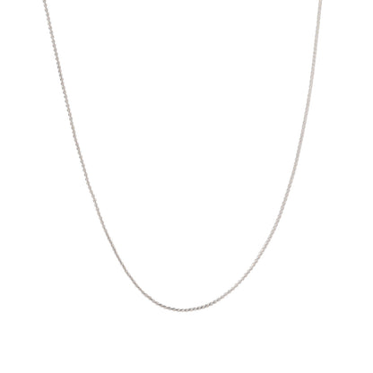 Silver rope chain necklace for dainty jewelry and layering