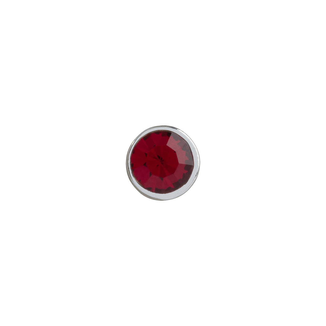 July ruby jewelry slide for birthstone charms