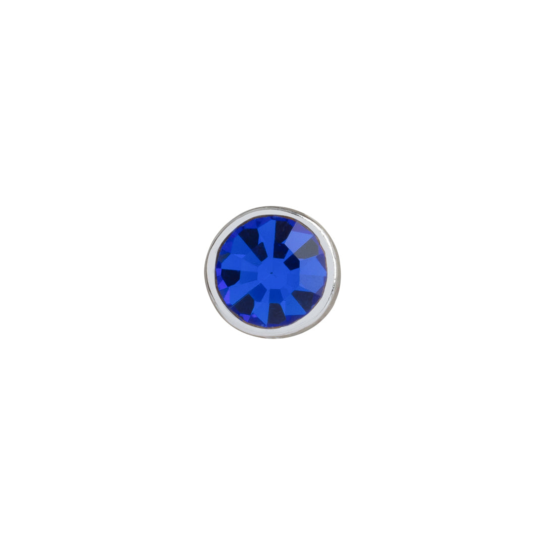 Birthstone charm for sapphire jewelry slide